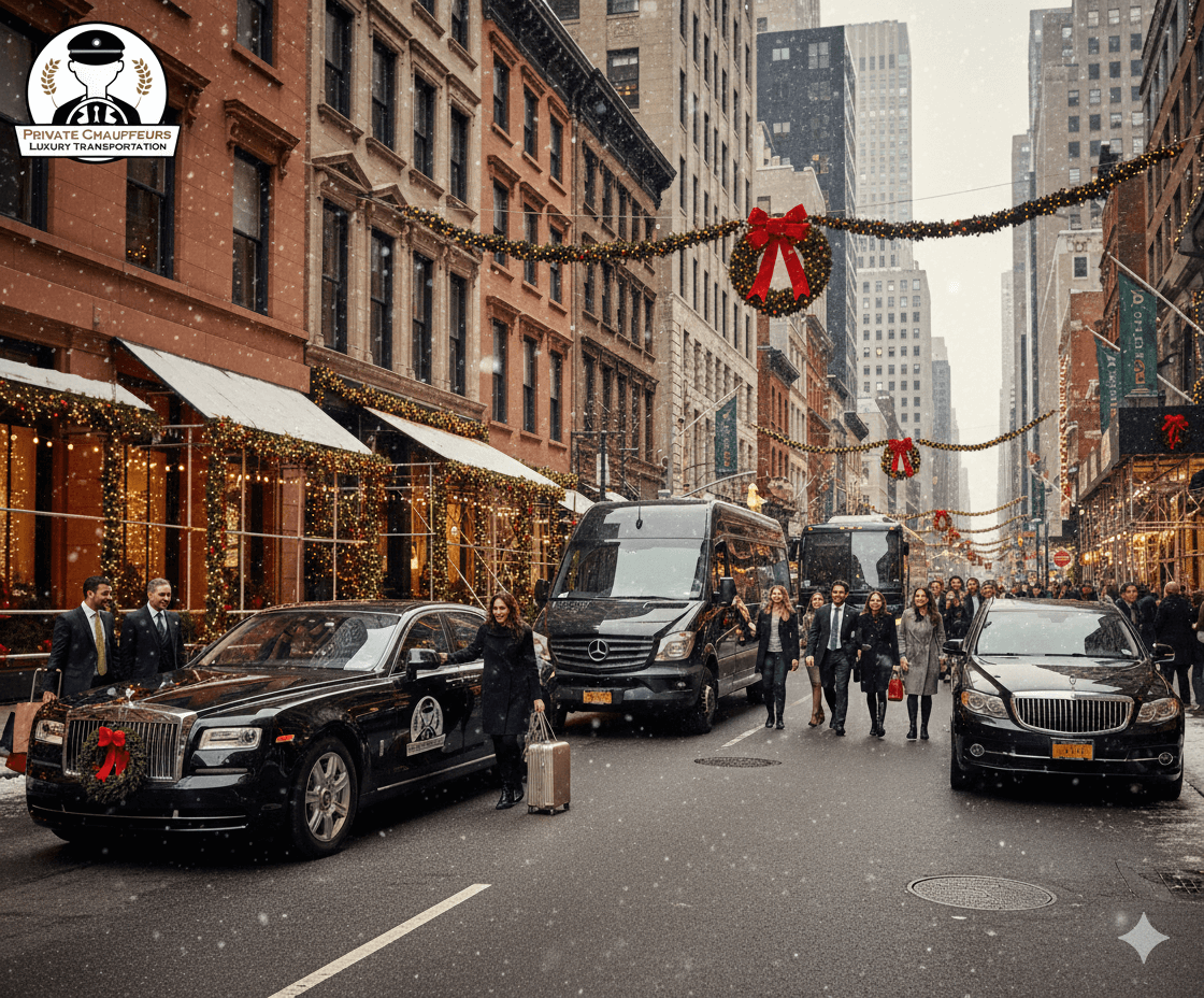 Luxury chauffeur and group transportation in New York City for holiday travel