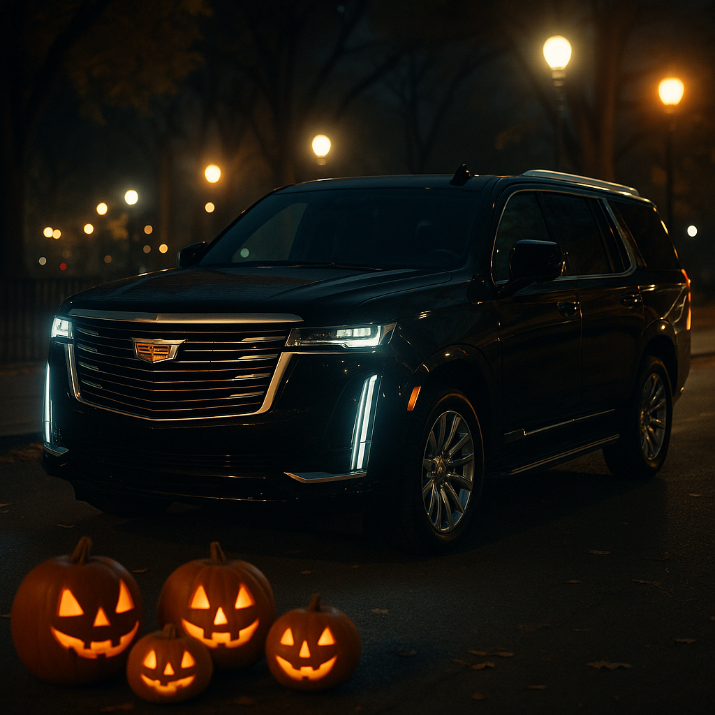Private chauffeur for Halloween events NYC 2025