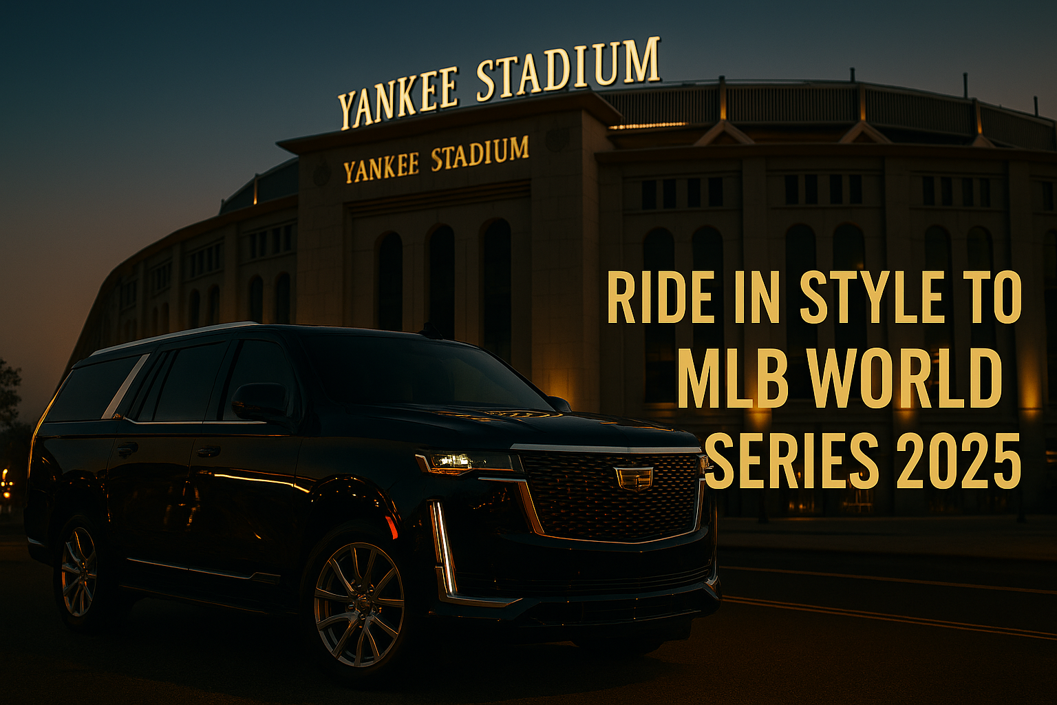 Private chauffeur service MLB World Series